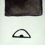 Semicercle, Tècnica mixta / paper, miniatura, 1990